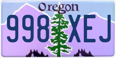 OR license plate 998XEJ