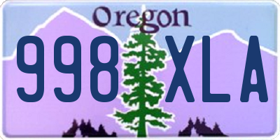 OR license plate 998XLA