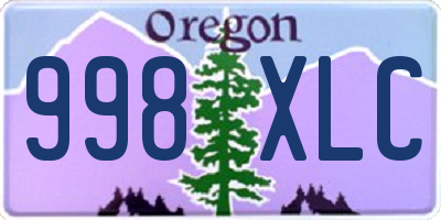 OR license plate 998XLC