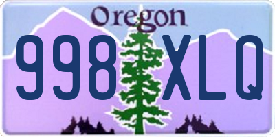 OR license plate 998XLQ