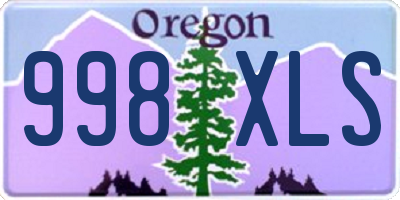 OR license plate 998XLS