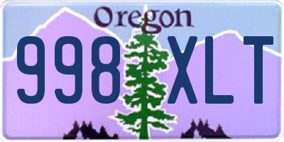 OR license plate 998XLT