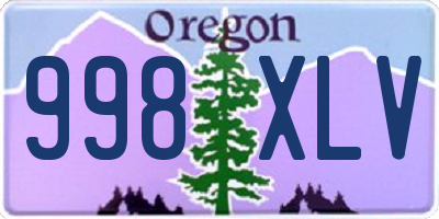 OR license plate 998XLV