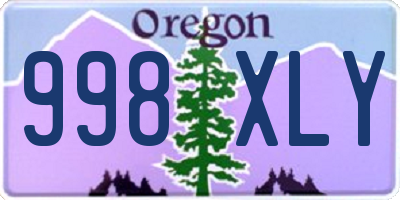 OR license plate 998XLY
