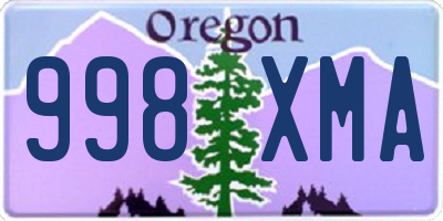 OR license plate 998XMA