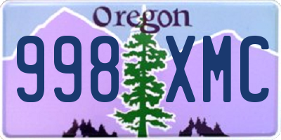 OR license plate 998XMC