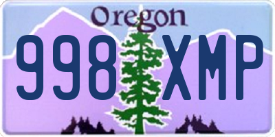 OR license plate 998XMP