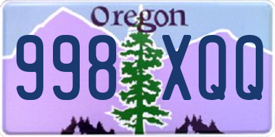 OR license plate 998XQQ