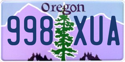 OR license plate 998XUA