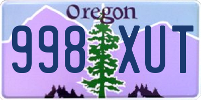 OR license plate 998XUT