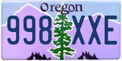 OR license plate 998XXE
