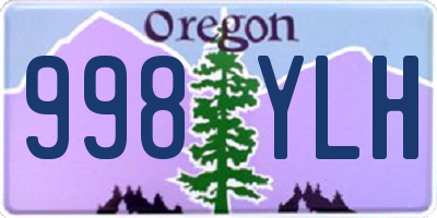 OR license plate 998YLH