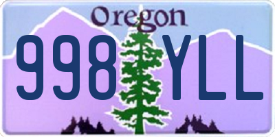 OR license plate 998YLL