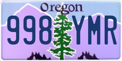 OR license plate 998YMR