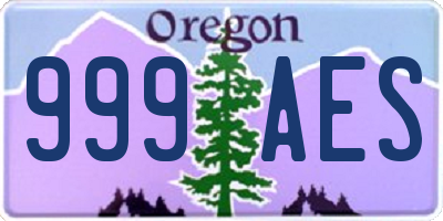 OR license plate 999AES