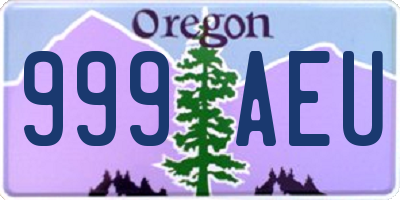 OR license plate 999AEU