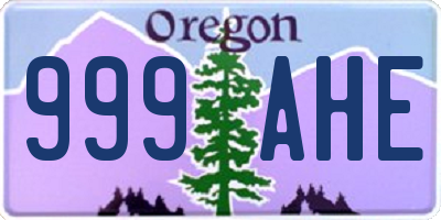 OR license plate 999AHE