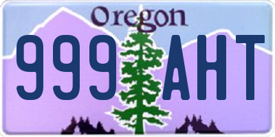 OR license plate 999AHT