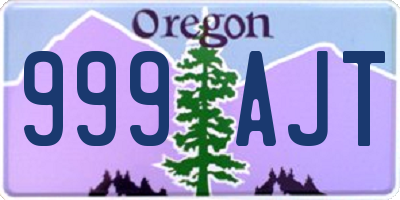 OR license plate 999AJT