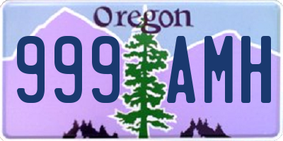 OR license plate 999AMH
