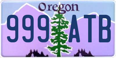 OR license plate 999ATB