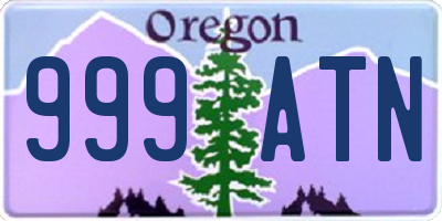 OR license plate 999ATN