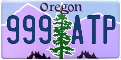 OR license plate 999ATP
