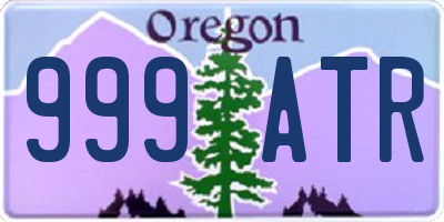 OR license plate 999ATR