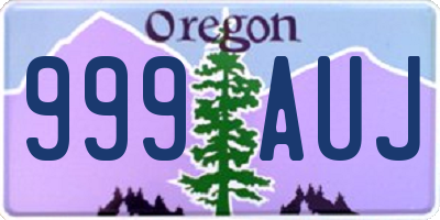 OR license plate 999AUJ