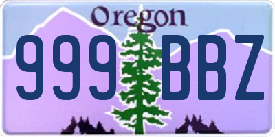 OR license plate 999BBZ