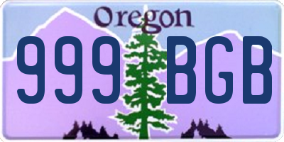 OR license plate 999BGB