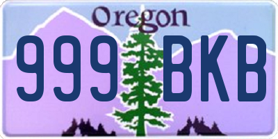 OR license plate 999BKB