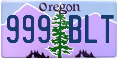 OR license plate 999BLT