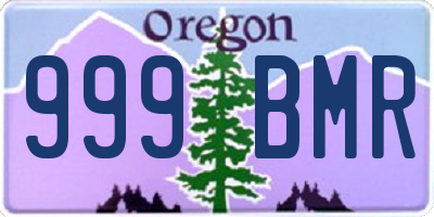 OR license plate 999BMR