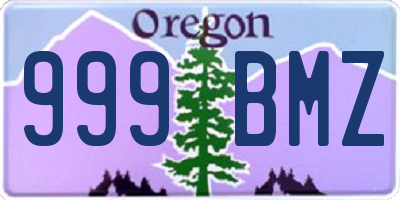 OR license plate 999BMZ