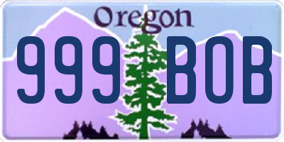 OR license plate 999BOB