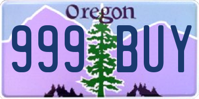 OR license plate 999BUY