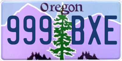 OR license plate 999BXE