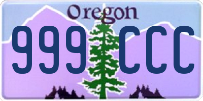 OR license plate 999CCC
