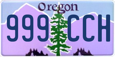 OR license plate 999CCH