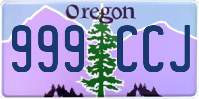 OR license plate 999CCJ