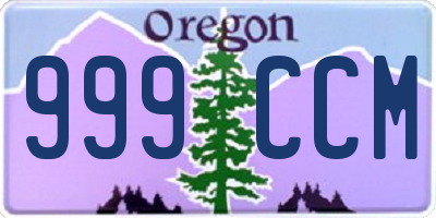 OR license plate 999CCM
