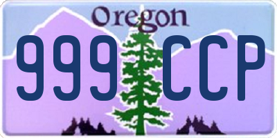 OR license plate 999CCP