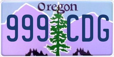 OR license plate 999CDG
