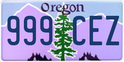 OR license plate 999CEZ