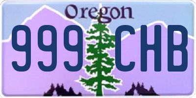 OR license plate 999CHB