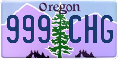 OR license plate 999CHG