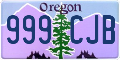 OR license plate 999CJB