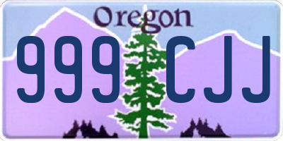 OR license plate 999CJJ