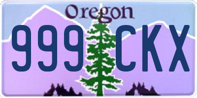 OR license plate 999CKX